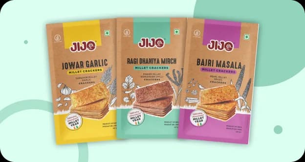 Three packs of JIJO crackers